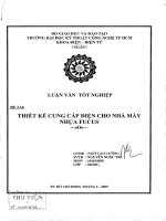 Thiết kế cung cấp điện cho nhà máy nhựa focus