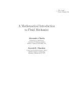 chorin a., marsden j.e. mathematical introduction to fluid mechanics