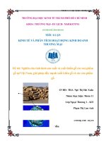 tiểu luận nghiên cứu và đề xuất giải pháp đẩy mạnh xuất khẩu gỗ và các sản phẩm gỗ việt nam