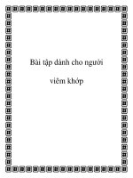 Bài tập dành cho người viêm khớp doc