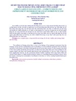 HỒ ĐÔ THỊ THÀNH PHỐ ĐÀ NẴNG: HIỆN TRẠNG VÀ BIỆN PHÁP BẢO VỆ BẰNG CÔNG TRÌNH ĐẤT ƯỚT LAI HỢP pdf