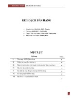 Lập kế hoạch bán hàng sản phẩm bảo hiểm mô tô - xe máy