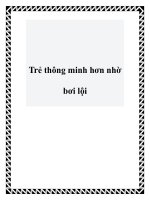 Trẻ thông minh hơn nhờ bơi lội potx