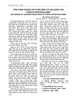 Cần thận trọng với phản ứng có hại (ADR) của Phenylpropanolamin doc