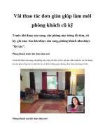 Vài thao tác đơn giản giúp làm mới phòng khách cũ kỹ docx