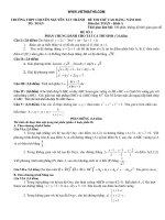 Đề thi thử Toán ĐH năm 2013 Đề số 5 pdf