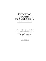 18 thinking arabic translation supplement