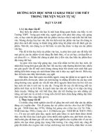 Hướng dẫn học sinh lớp 12 khai thác chi tiết trong truyện ngắn tự sự