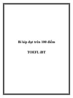 Bí kíp đạt trên 100 điểm TOEFL iBT pot