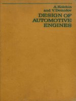 Design of automotive engines