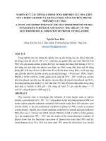 NGHIÊN CỨU CẢI TIẾN QUÁ TRÌNH TỔNG HỢP ĐIỆN CỰC PbO2 TRÊN NỀN CARBON GRAPHIT VÀ KHẢO SÁT KHẢ NĂNG OXI HÓA PHENOL TRÊN ĐIỆN CỰC PbO2 pptx