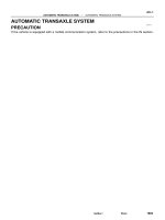Camry Repair Manual AUTOMATIC TRANSAXLE