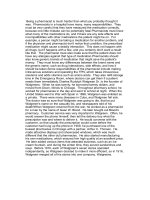 a report on pharmacists