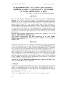 SỰ TẠO PHÔI SOMA VÀ TÁI SINH CHỒI TRE RỒNG (DENDROCALAMUS GIGANTEUS WALL. EX MUNRO) TỪ NUÔI CẤY LỚP MỎNG TẾ BÀO pptx