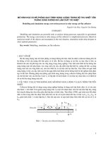 Mô hình hóa và mô phỏng quá trình năng lượng trong bộ thu nhiệt pdf