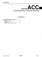 ACC hệ THỐNG điều KHIỂN CHÂN GA INIFINITI FX35, FX 45 2003