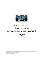 how to make screenshots
