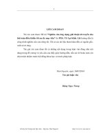 Nghiên cứu ứng dụng giả thuật di truyền cho bài toán điều khiển tối ưu đa mục tiêu