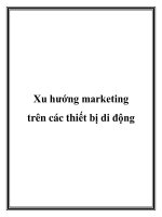 Xu hướng marketing trên các thiết bị di động docx