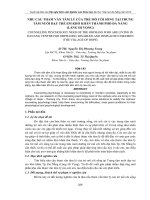 nhu cầu tham vấn tâm lý của trẻ mồ côi sống tại trung tâm nuôi dạy trẻ em khó khăn thành phố đà nẵng (làng hi vọng)