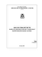 Nghiên cứu công nghệ tuyển hợp lý quặng bauxit diaspo vùng mỏ hà quảng, cao bằng