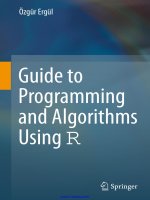 guide to programming and algorithms using r