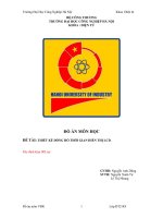 thiết kế đồng hồ thời gian hiển thị lcd