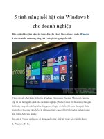 5 tính năng nổi bật của Windows 8 cho doanh nghiệp pptx