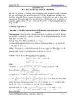 Bài toán chứa tham số