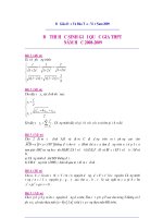 ĐỀ THỊ HỌC SINH GIỎI QUỐC GIA MÔN TOÁN  2009