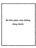 Bà bầu giảm cúm không dùng thuốc pdf