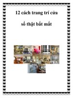 12 cách trang trí cửa sổ thật bắt mắt pot