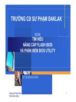 Tìm hiểu nâng cấp Flash bios và phần mềm Bios utility