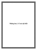 Những lưu ý về sơn nội thất docx