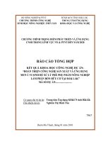 Hoàn thiện công nghệ sản xuất và ứng dụng men ủ vi sinh để xử lý phế phụ phẩm nông nghiệp làm phân bón hữu cơ tại đắk lắk