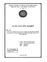 Khóa luận : Kế toán chi phí sản xuất và tính giá thành sản phẩm tại công ty công trình giao thông đô thị và quản lý nhà Thủ Đức