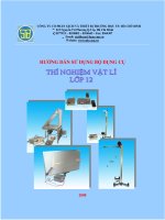 Hướng dẫn sử dụng bộ dụng cụ thí nghiệm vật lý lơp 12