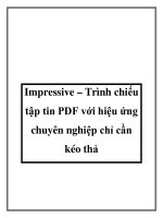 Impressive – Trình chiếu tập tin PDF với hiệu ứng chuyên nghiệp chỉ cần kéo thả pdf