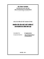 Nghiên cứu sản xuất chất chống gỉ cho ngành gia công kim loại