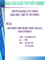 thiết kế và thi công hệ thống điều khiển nhà qua internet