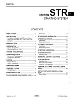 STR hệ THỐNG KHỞI ĐỘNG TRÊN NISSAN VERSA SEDAN 2012