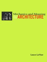 mechanics and meaning in architecture