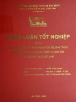 khóa luận tốt nghiệp thực tiễn công tác khiếu nại và bồi thường trong bảo hiểm thân tàu và bảo hiểm trách nhiệm dân sự chủ tàu ở việt nam