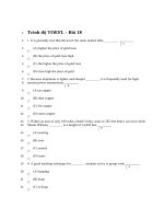 Đề thi và đáp án tiếng anh trình độ TOEFL - Đề số 18 potx
