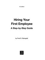hiring your first employee, a step-by-step guide (2008)