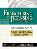 Franchising & licensing   two powerful ways to grow your business