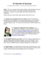 47 SECRETS OF SUCCESS