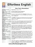 new year's resolutions