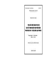 Phục hồi chức năng phát âm sau cắt thanh quản toàn phần bằng prosthesis khí - thực quản loại provox