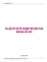 ôn tập thi TN THPT môn toán 2013 2014